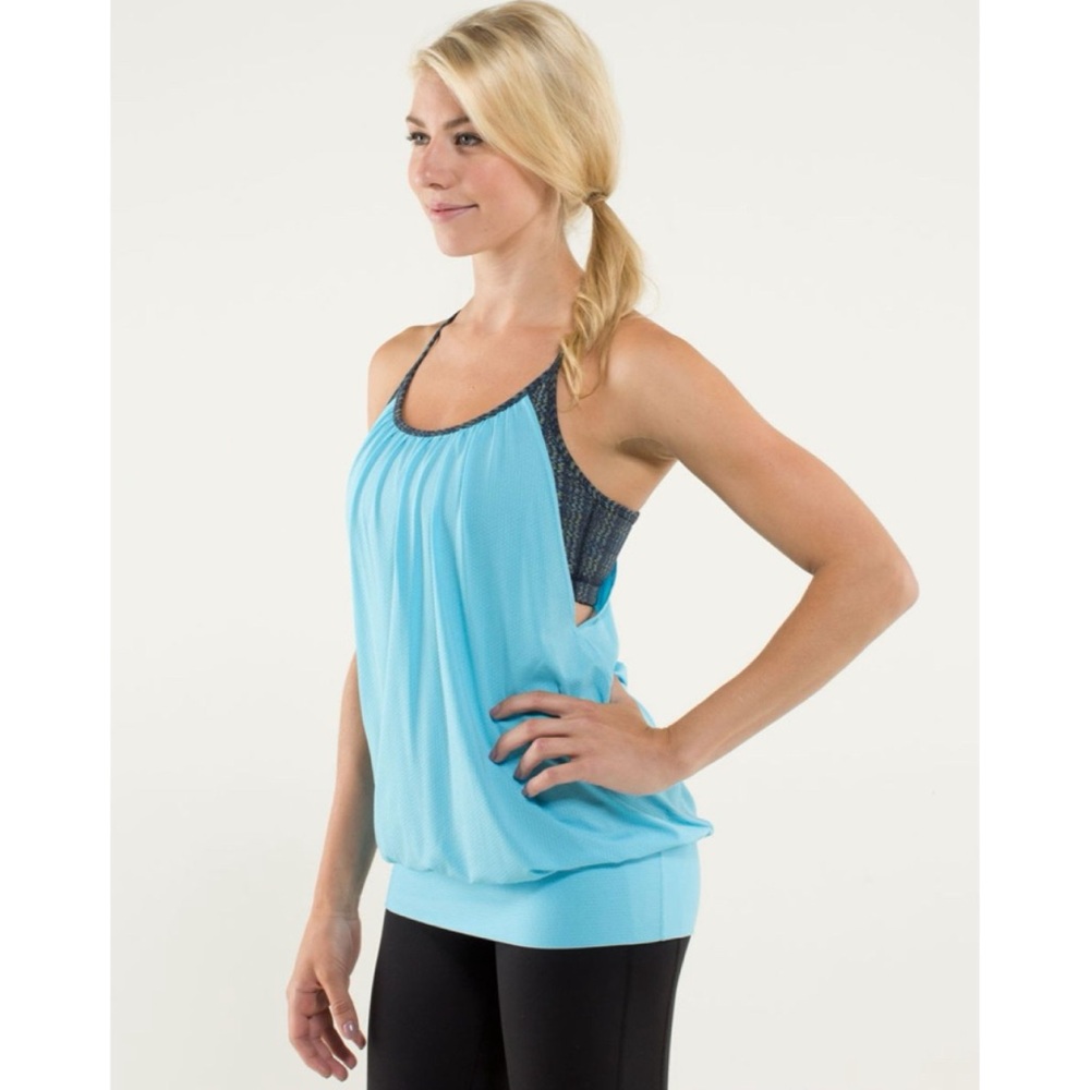 Lululemon No Limits Tank Blue Moon/Ziggy Wee August Inkwell 6